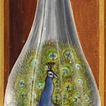 Peacock In a Flask